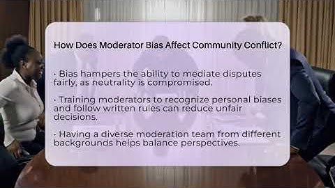 How Does Moderator Bias Affect Community Conflict? - Everyday-Networking