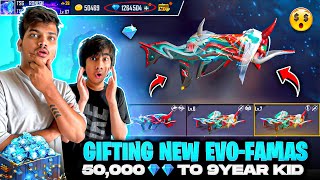 Free Fire Gifting Max Evo-Famas,New Elite Pass😍 And 50,000Diamonds💎To 9 Year Old -Garena Free Fire