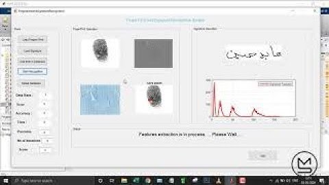 Finger and signature recognition system in matlab | MatlabHelp.com