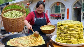 Shanbei Xiajie locust flower cakes crispy soft with chives fragrance childhood taste screenshot 5