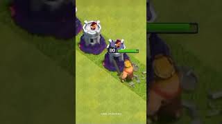 Barbarian King Vs All Level Of Wizard Towers #Shorts #Clashofclans