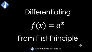 How to differentiate y = a^x from first principle