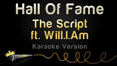 The Script ft. Will.I.Am - Hall Of Fame (Karaoke Version)