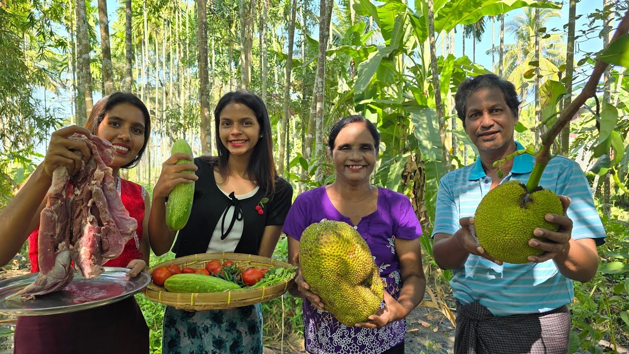 Jackfruit mutton curry / ဆိတ်သားပိန္နဲသီးရဲ့အရသာအရမ်းကာင်း😋