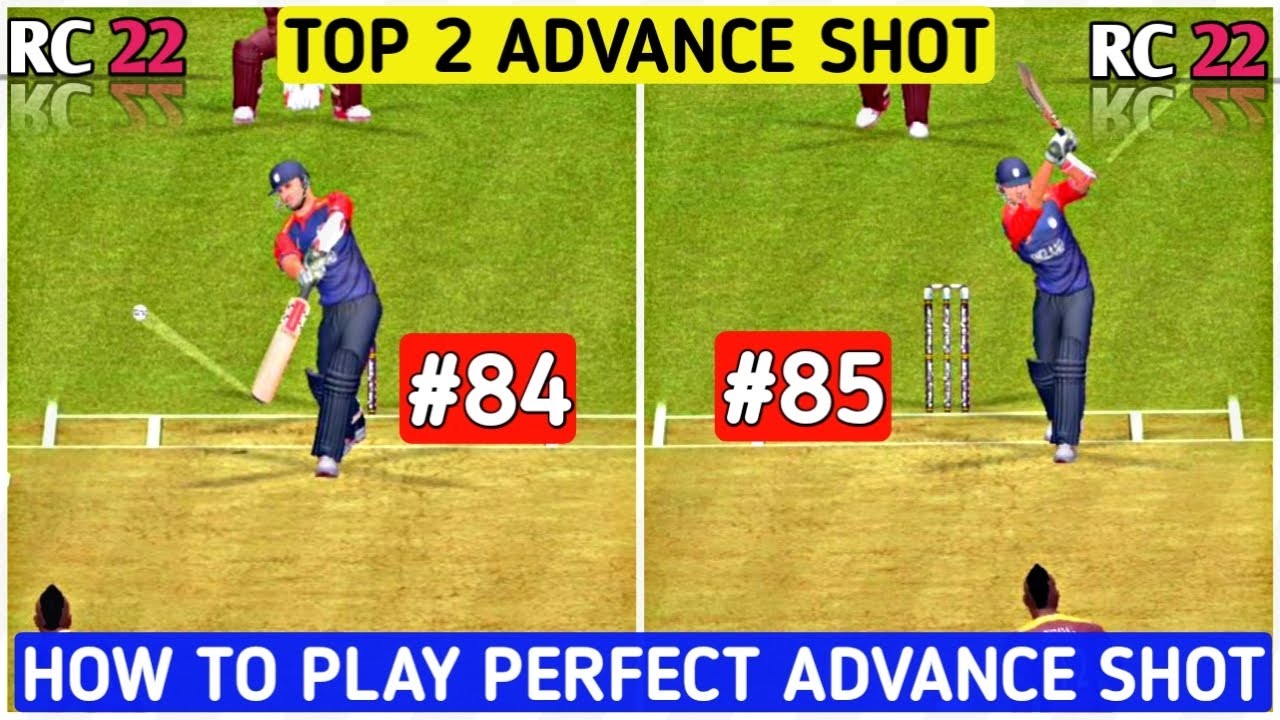 RC 22 Top 2 Advance Shot 🏏🤩||How To Play Advance Shot in Real Cricket ...