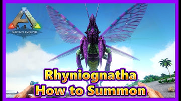 Ark Survival How to Summon in the Rhyniognatha! Ark