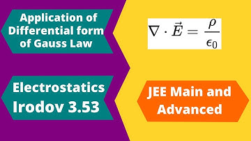 Irodov Problem 3.53 | Differential form of Gauss Law | Electrostatics | JEE Main and Advanced