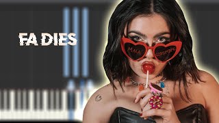 FA DIES - The Tyets ft. Chiara Oliver | Instrumental Piano Tutorial / Partitura / Karaoke / MIDI