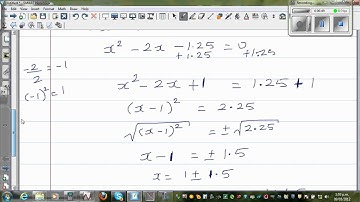 Finding the point of intersection of a parabola and a straight line - algebraically and graphically