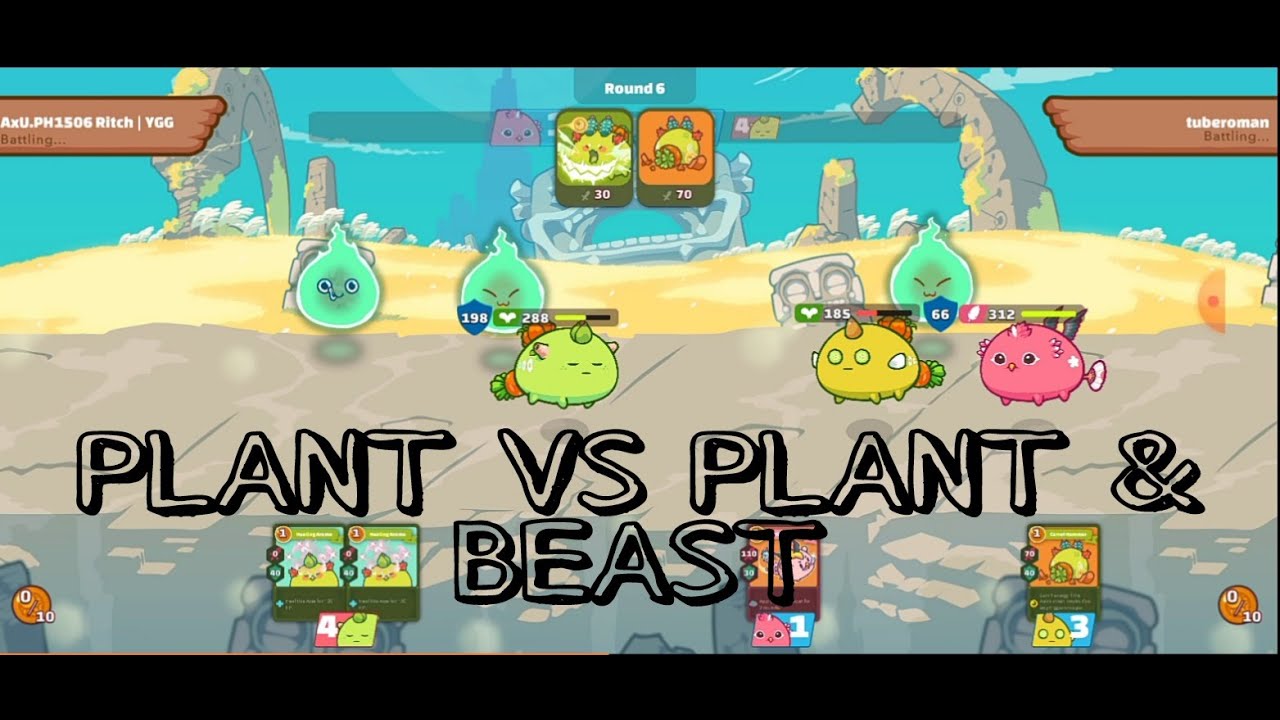 PLANT VS PLANT & BEAST! | AXIE INFINITY | LADYCHE