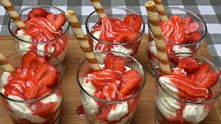 Delicious strawberry dessert