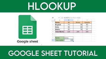 How to use HLOOKUP function in Google Sheets | Simple Tutorial for Beginners