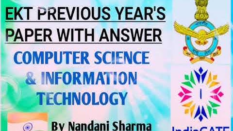#AFCAT & #EKT || #Previous_Year_Paper || #CSE || #IT || EKT PREVIOUS YEAR PAPER WITH ANSWER FOR CSE