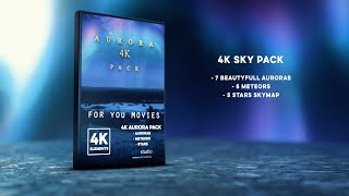 Aurora 4K Pack, Stars, Aurora  #3d #cgi #vfx #assets #blender #fusion #aftereffects #nuke #photoshop