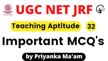 UGC NET JRF Paper -1 | Teaching Aptitude by Priyanka Ma