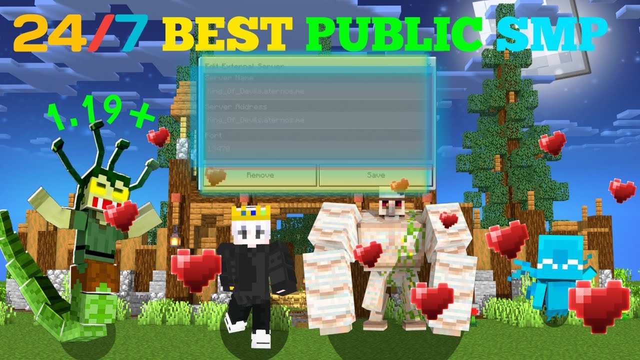BEST MINECRAFT PUBLIC SMP JAVA AND PE 24/7 NO LAND CLAIM MINECRAFT SMP ...