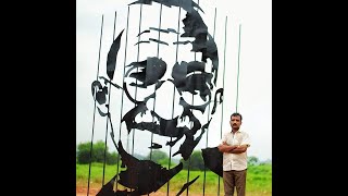 Kerala artist makes installation to commemorate Mahatma Gandhi screenshot 2