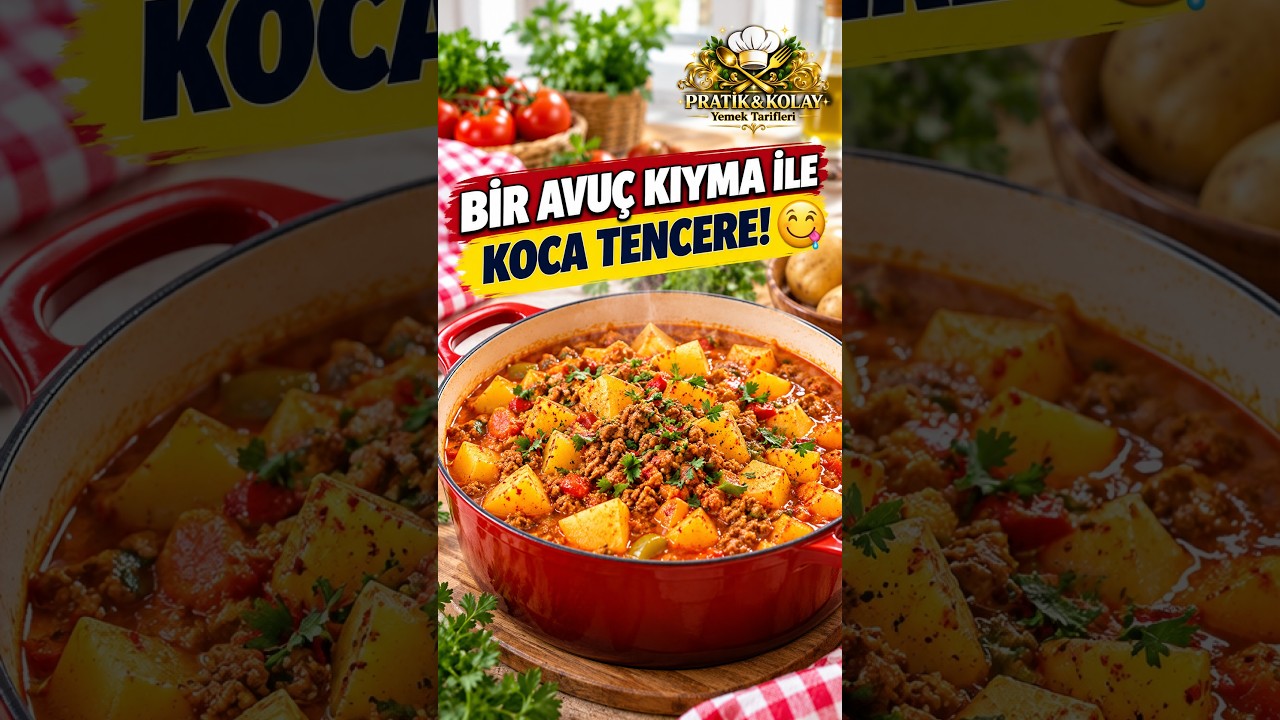Bir Avuç Kıymayla Koca Tencere Yemek.! #youtubeshorts #food #recipe #yemek #yemektarifleri