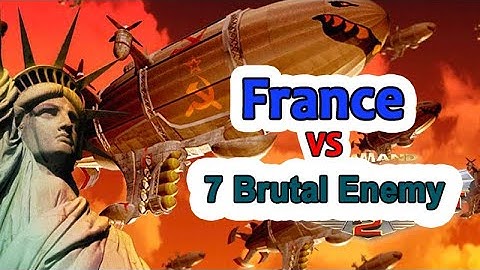 [Red Alert 2] Báo Động Đỏ 2 | France VS 7 Brutal Enemy