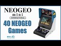 NeoGeo Mini - 40 NEOGEO GAMES (International Version)