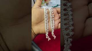 Vendi Pattilu Designs New Model Pattilu Silver Anklets Designs For Women