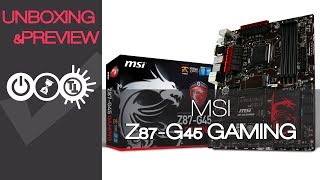 MSI Z87-G45 Unboxing & Preview - YouTube