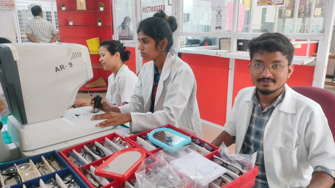 Post office R T Nagar Bangalore, Eye check up camp by Naada World Welfare Trust 