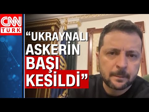 O görüntülere tepki yağdı! Ukrayna askerinin kafasının kesildiği iddiası