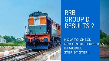 How to check RRB Group D 2018 & 19 results in Mobile? | Step by step process | JSP Tech works