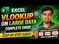 Vlookup on Large Data | Vlookup complete tutorial 