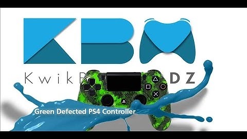 Custom Green Defected PS4 Controller