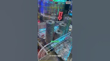 Can you use a magnet to suck coins out of a coin pusher. #shorts