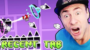 I BROKE the RECENT TAB Record - 100 Life Geometry Dash Challenge