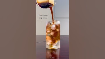 How to make Iced Americano | Iced Coffee #icedcoffee #americano #homecafe #drink #coffee