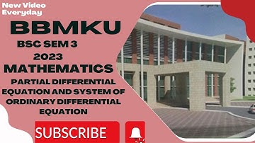 B.Sc. Math Question Paper 2023 Core 7 Semester 3 BBMKU DHANBAD I Partial Differential Equation