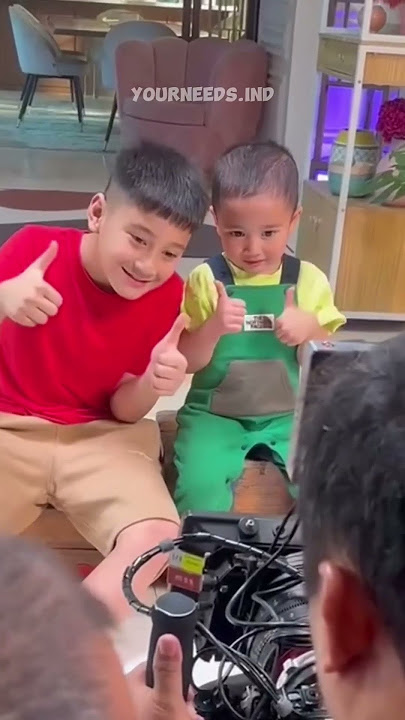 SHOOTING A ADVERTISEMENT WITH RAFATHAR'S PATIENCE IS TESTED BY CIPUNG WKWK #yourneedsind #rafatha...