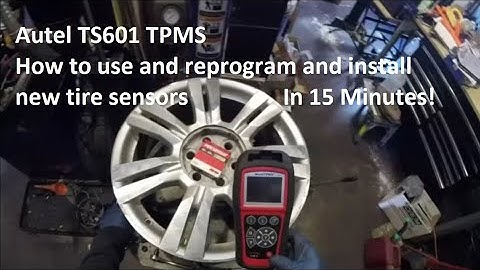 Autel TS601 Maxi TPMS How to use and replace bad sensors