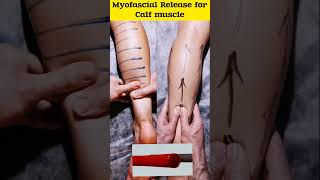 Relaxing calf muscle pain massage & Myofascial Release! #calfpain #legmassage #reels #shorts #viral