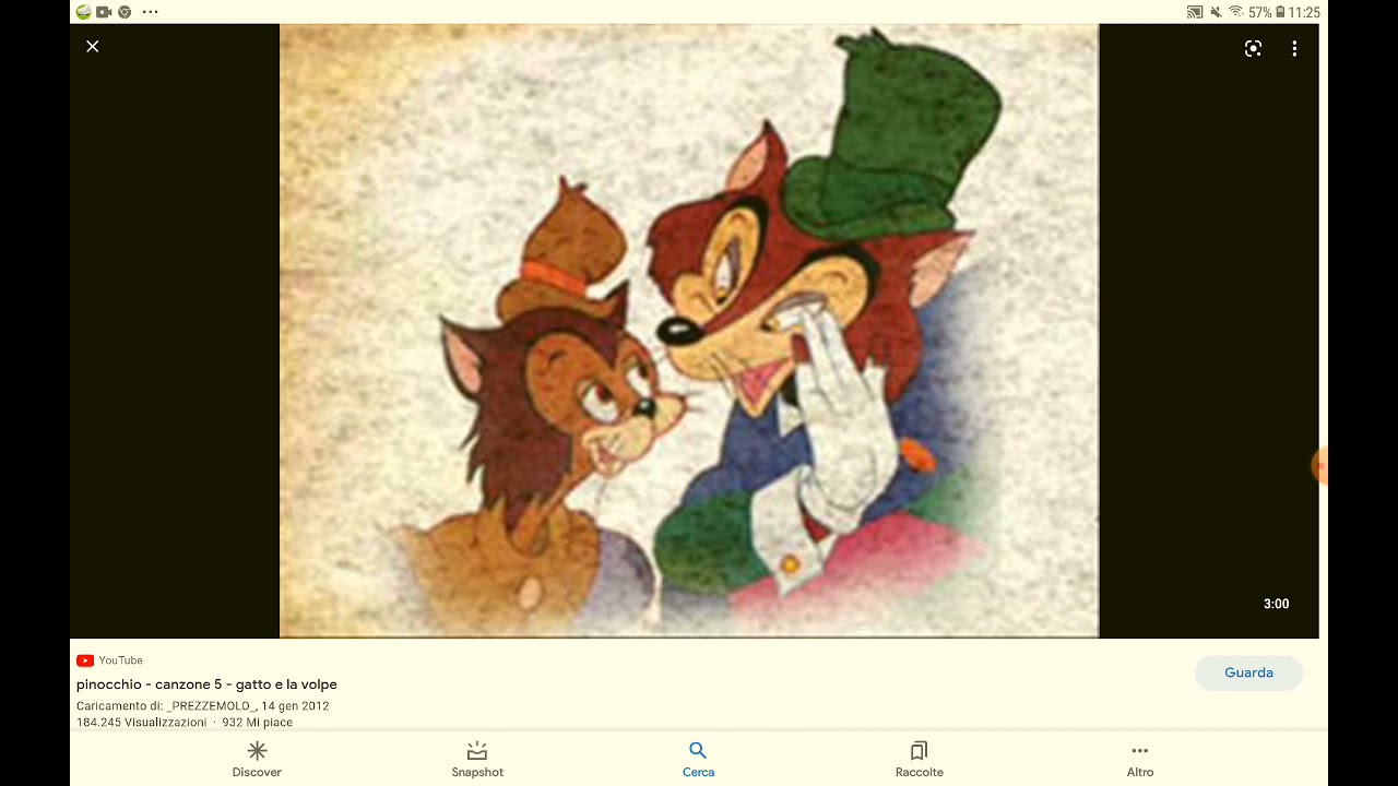 canzone del gatto e la volpe