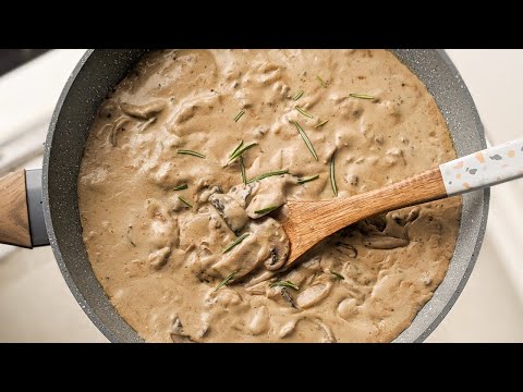 Sauce aux Champignons  Crmeuse et Rapide  SANS GLUTEN