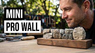 This might be my new favourite hobby! Mini rock wall building