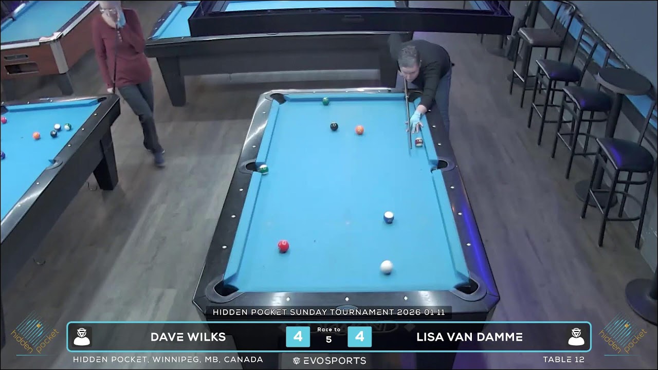 DAVE WILKS vs LISA VAN DAMME - HIDDEN POCKET - TABLE 12 | EvoSports