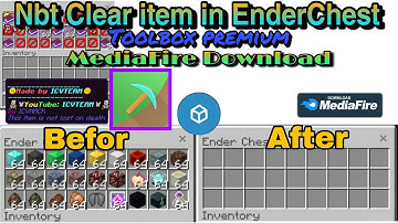 Nbt editor: Nbt can clear item in Enderchest | Minecraft pe Toolbox | Nbt presets