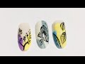 Nail art compilation for beginners. Gel polish and fine lines