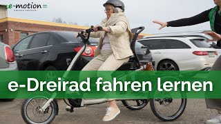 Elektro Dreirad für Erwachsene e-Bike fahren lernen 💥 | Wie bediene ich ein e-Dreirad?