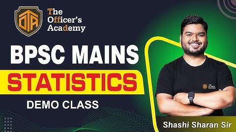 BPSC 67th Mains | BPSC Mains Online Class | 67th BPSC Mains Statistics | Statistics #67thbpsc