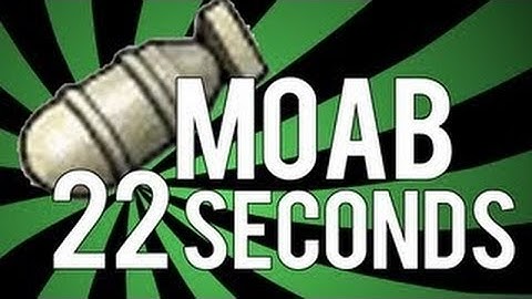 MW3 fastest MOAB in  22 sec ps3