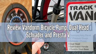 Review Vandorm Bicycle Pump, Dual Head Schrader and Presta Valve Portable Bike Pump with Pressure Ga screenshot 3