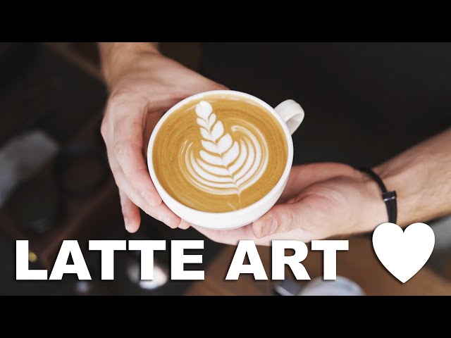 Latte art training with new coffee tools! 