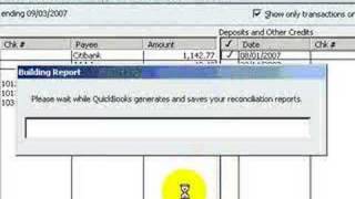 Quickbooks Tutorial - Bank Reconciliation Part 3